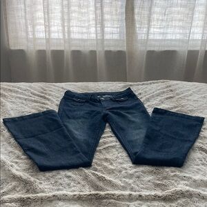 BDB Gallia Midrise Flare Dark Blue Denim Jeans